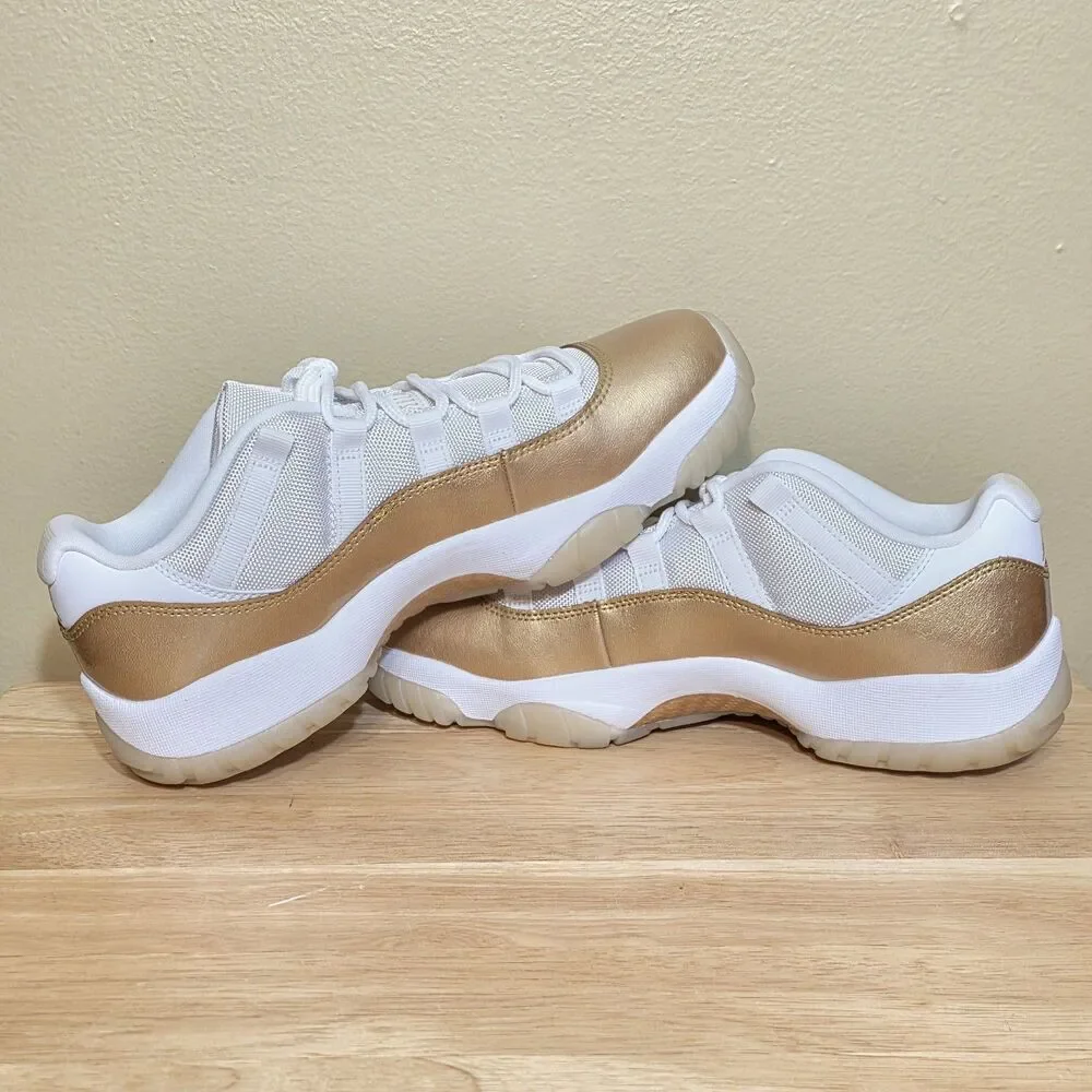 Jordan 11 Retro Low Mother's Day Shoes White Gold AH7860-102 Women's Size 9